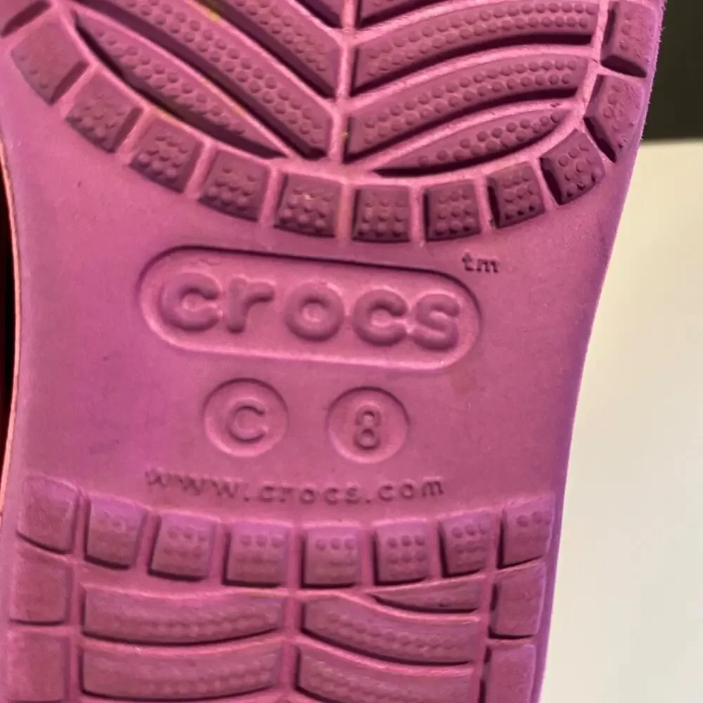 Croc Sneakers Bump It Slip On Purple water shoes Girls Size 8C